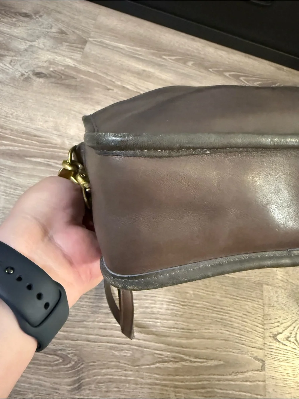 Vintage Coach NYC Companion Bag Glove Tanned Leather Crossbody